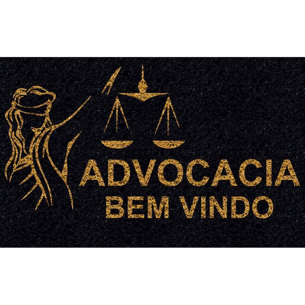 Capacho Personalizado Advocacia (T) | Preto