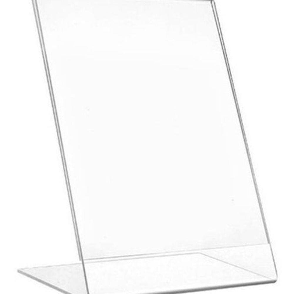 Display Expositor Acrilico A4 Porta Folha Mesa 30X21 2 Pcas