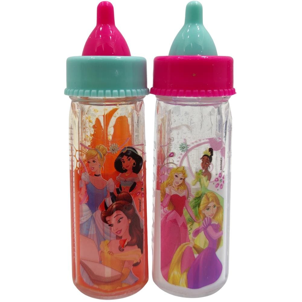 Kit 2 Mamadeiras Mágica Infantil Leite E Suco Princesas