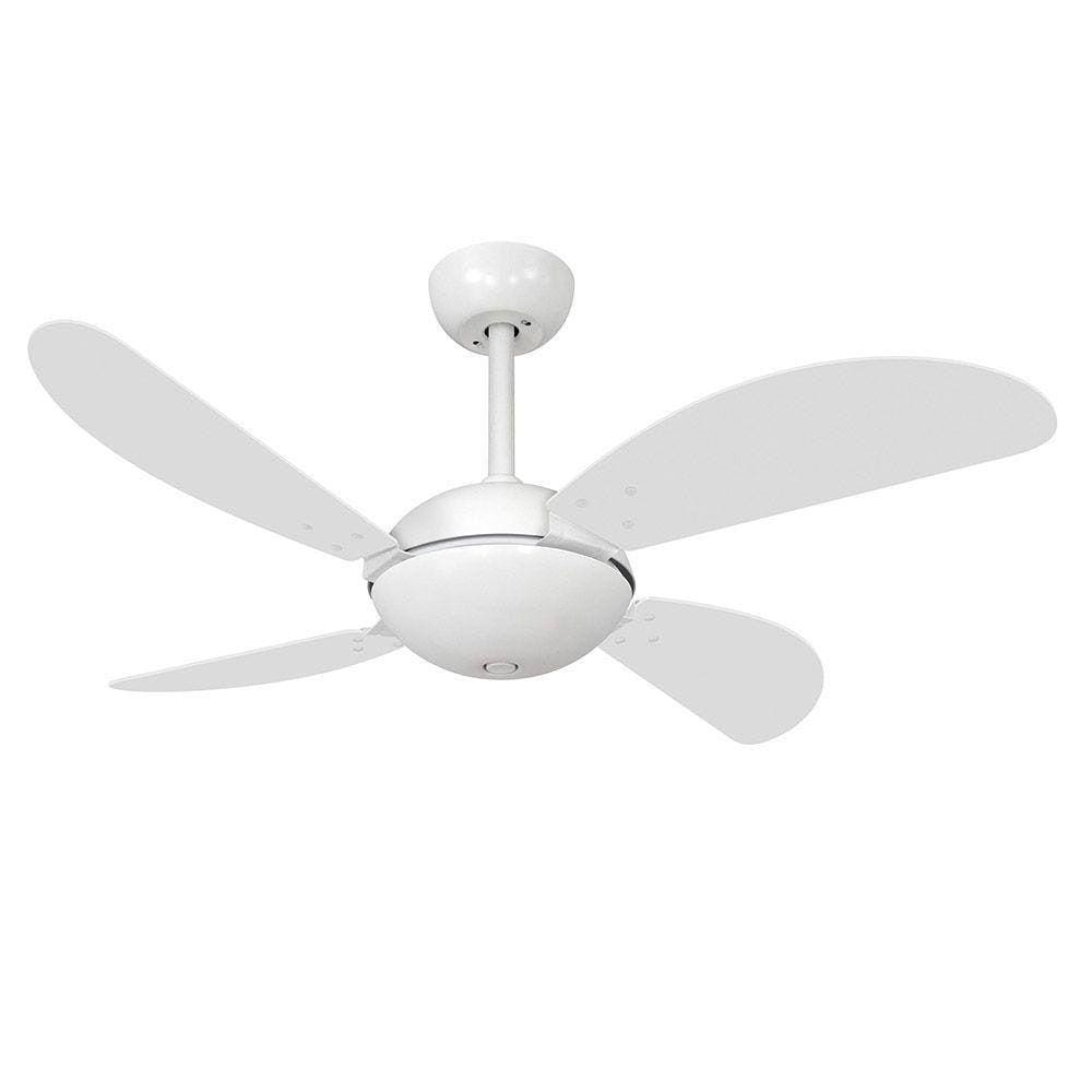 Ventilador De Teto Volare Branco Fosco 4 Pás Branco - 220V