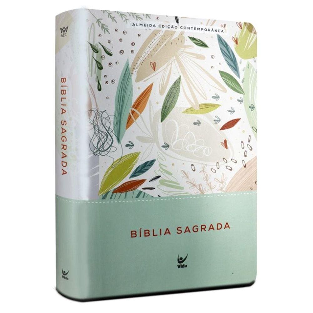 Bíblia Aec - Letra Gigante - Capa Verde Estampada