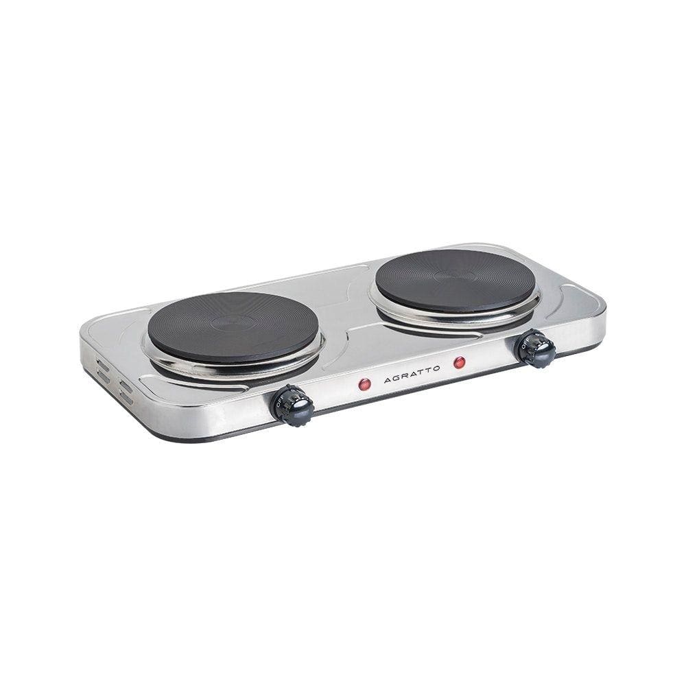 Fogão Elétrico De Mesa 2 Bocas Agratto Inox 220V