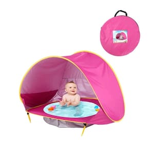 Barraca de praia infantil com piscina e com proteção UPF 50 + UV