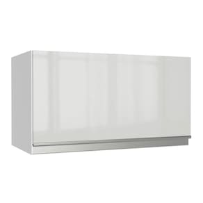 Armário Aéreo Acordes 100% Mdf 60cm 1 Porta Branco Brilho