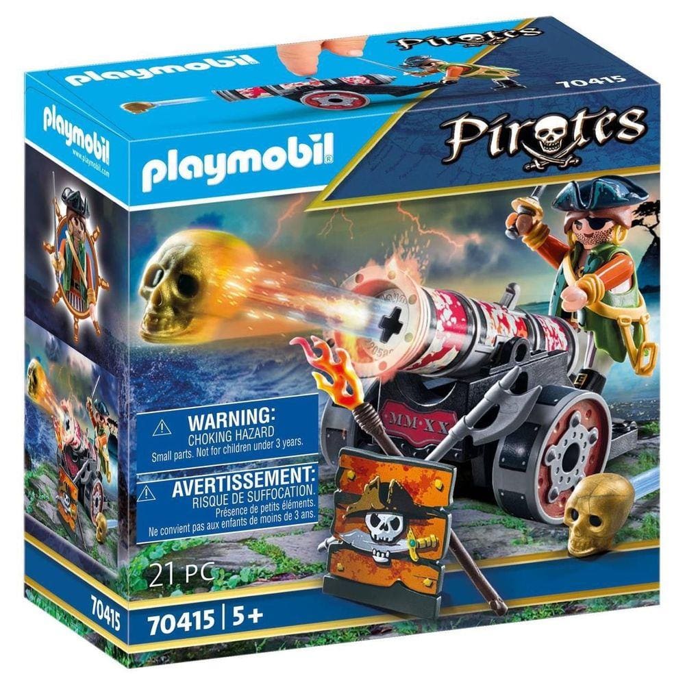 Playmobil Pirata Com Canhão 21 Peças - Sunny 1658