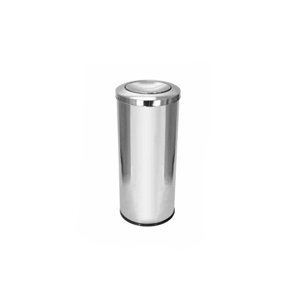 Lixeira Aço Inox com tampa meia Elemento 22 Litros