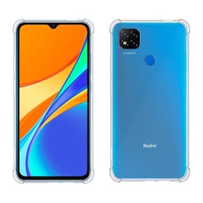 Capa protetora Anti-impacto de silicone Smartphone Xiaomi Redmi 9C, Transparente