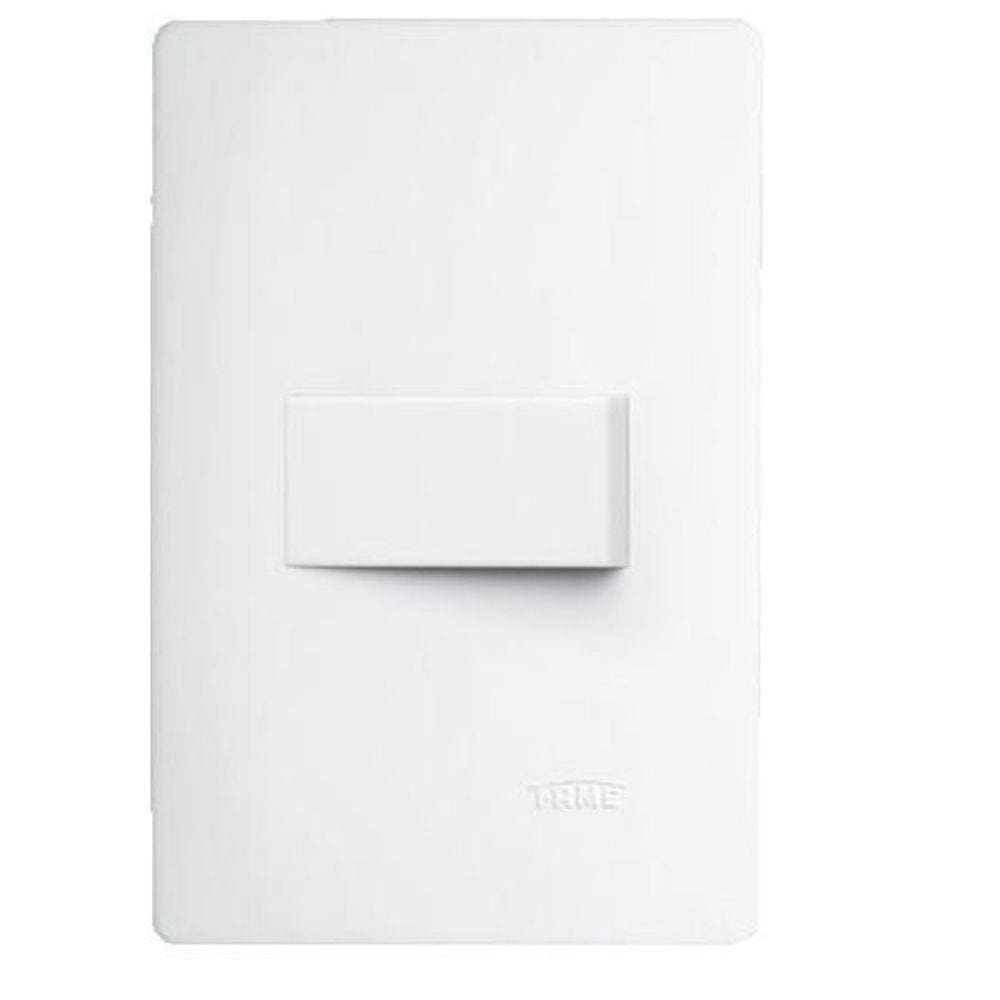 Interruptor Simples 1 Tecla Horizontal 16A Habitat Fame