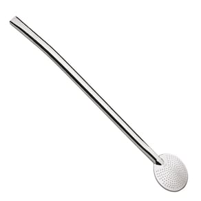 Bomba Chimarrão Mate Tererê 25cm Aço Inox Lisa Sem Rosca - 602 Taumer