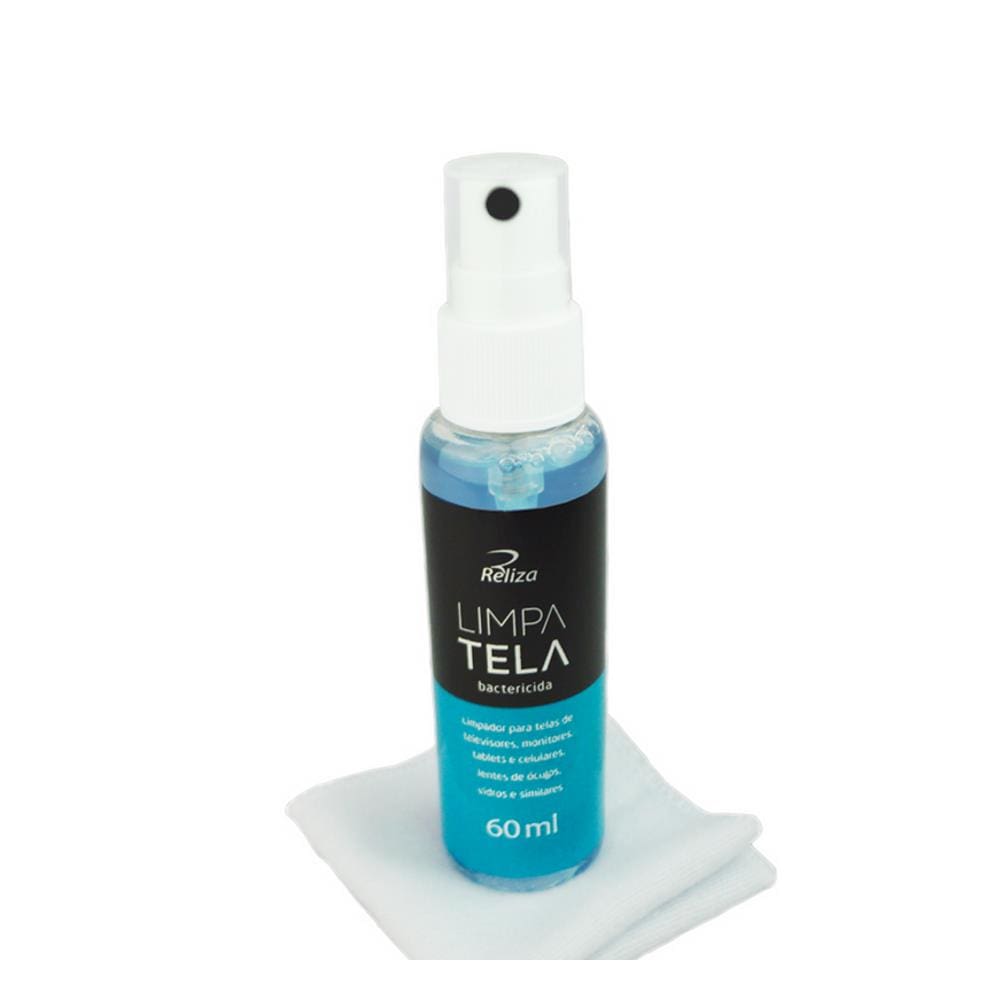 Limpa Telas Lentes Bactericida Flanela Microfibra Reliza 412