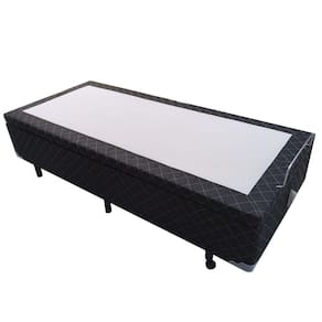 Cama Box Baú Solteiro AColchões Poliéster Preto 41x88x188