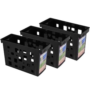 Kit Organizadores De Pastas Suspensas Dellocolor 3 Caixas Arquivos Pretas Porta Documentos
