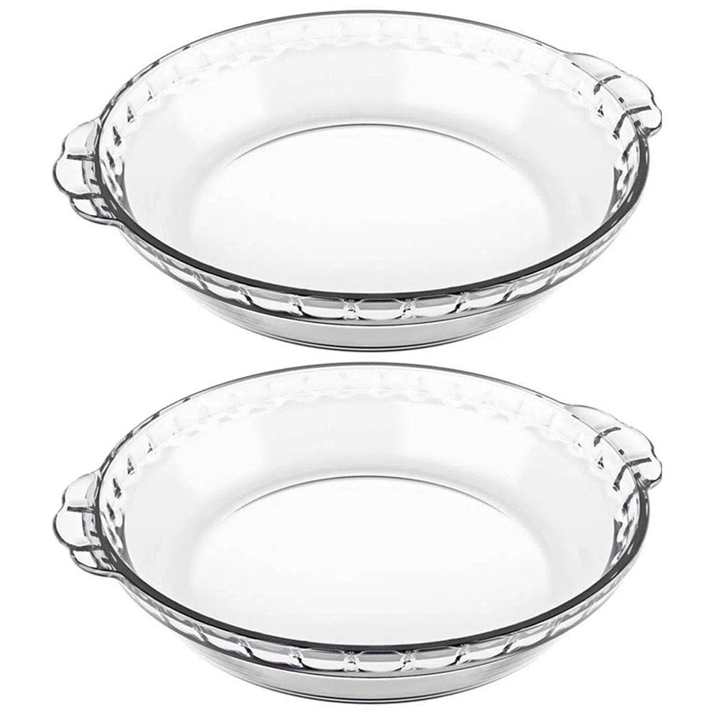 Jogo De 2 Assadeiras Redondas 600ml Marinex Formas De Vidro Redondas Filetadas Pequenas
