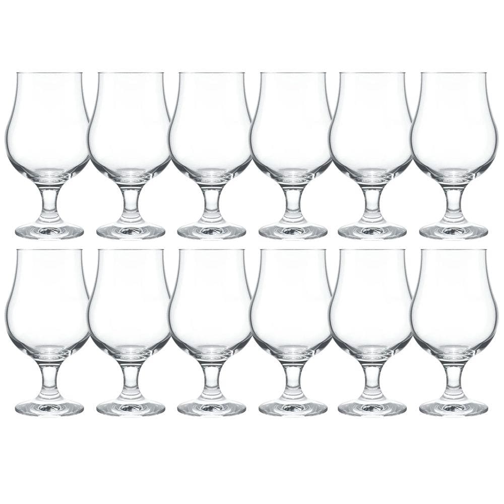 Jogo 12 Taças De Vidro Para Cerveja 400ml Copos De Cerveja Artesanal Dublin Nadir Figueiredo