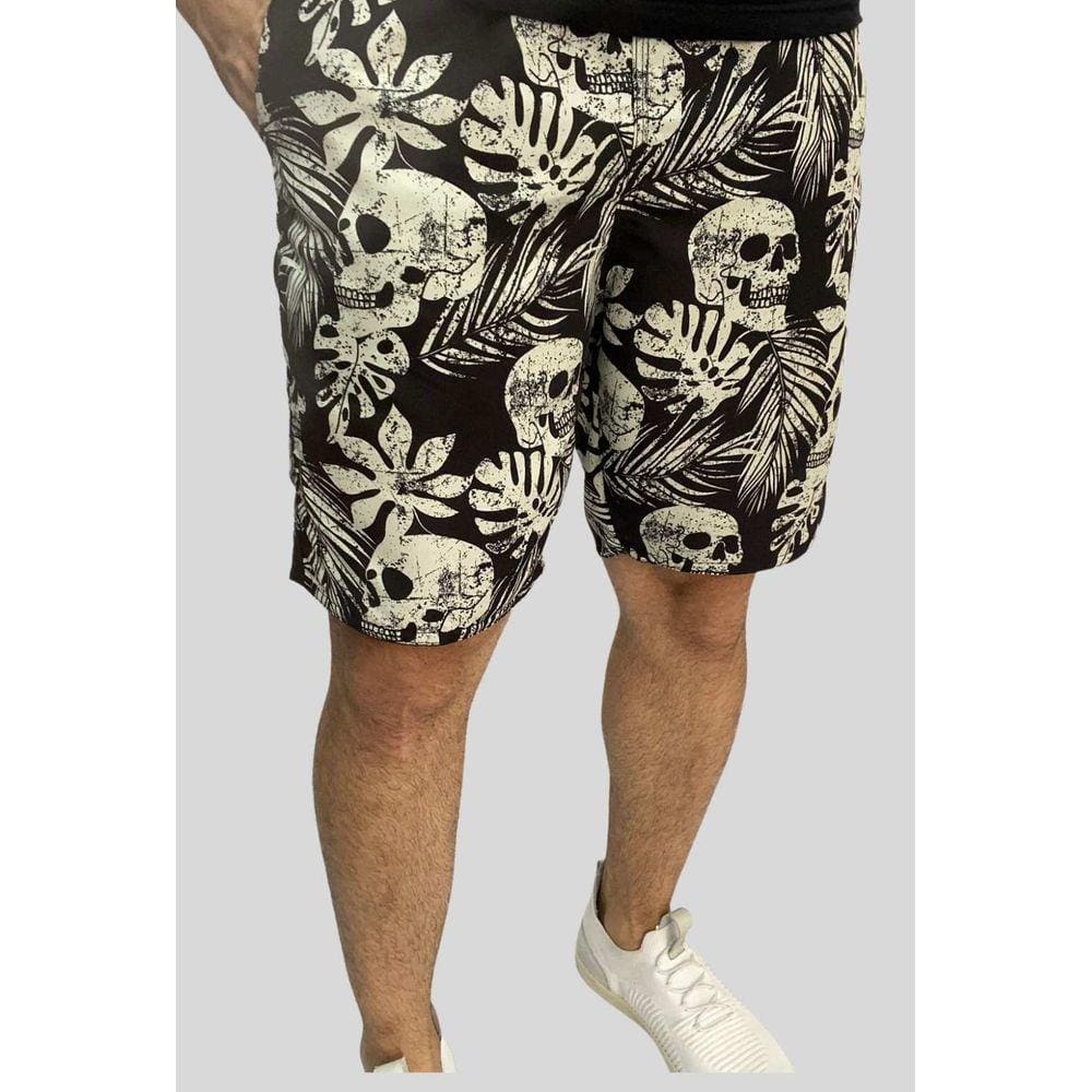 Shorts Praiaa Caveira Scanner