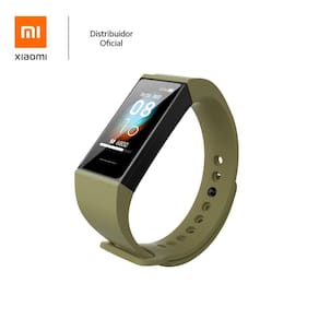 Bracelete de silicone para pulseira inteligente Mi band 4C XM, verde