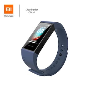 Bracelete de silicone para pulseira inteligente Mi band 4C XM, azul