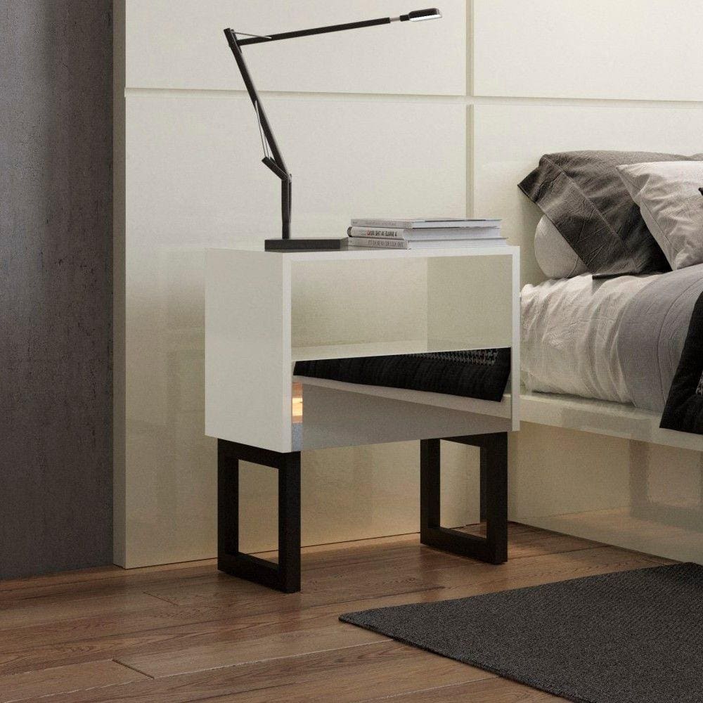 Mesa de Cabeceira 1 Gaveta 45cm W347E Dalla Costa