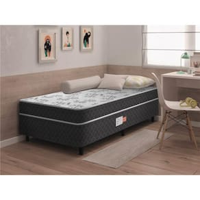 Cama Box Conjugada Ortopédica Solteiro D26 - Lucas Home - Unique 88x188x52cm