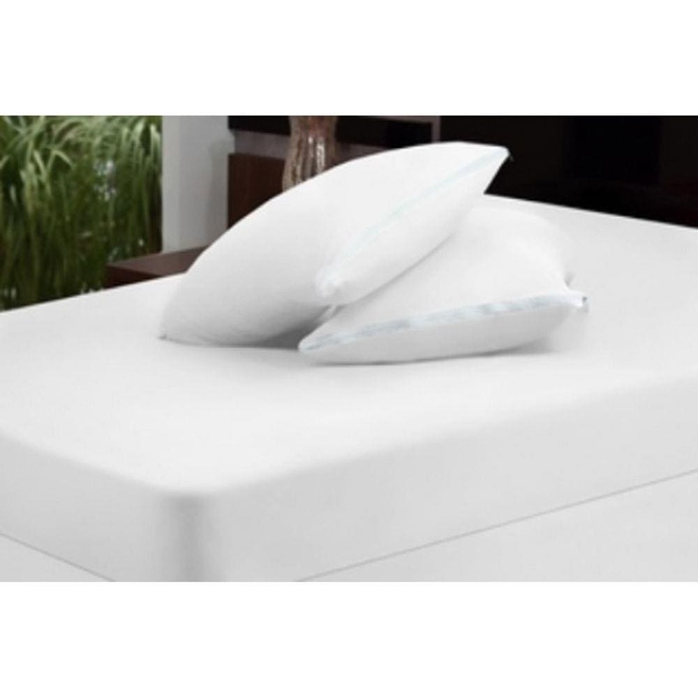 Kit 2 Capas para Travesseiro com Zíper Venesa 100% Algodão Cinza