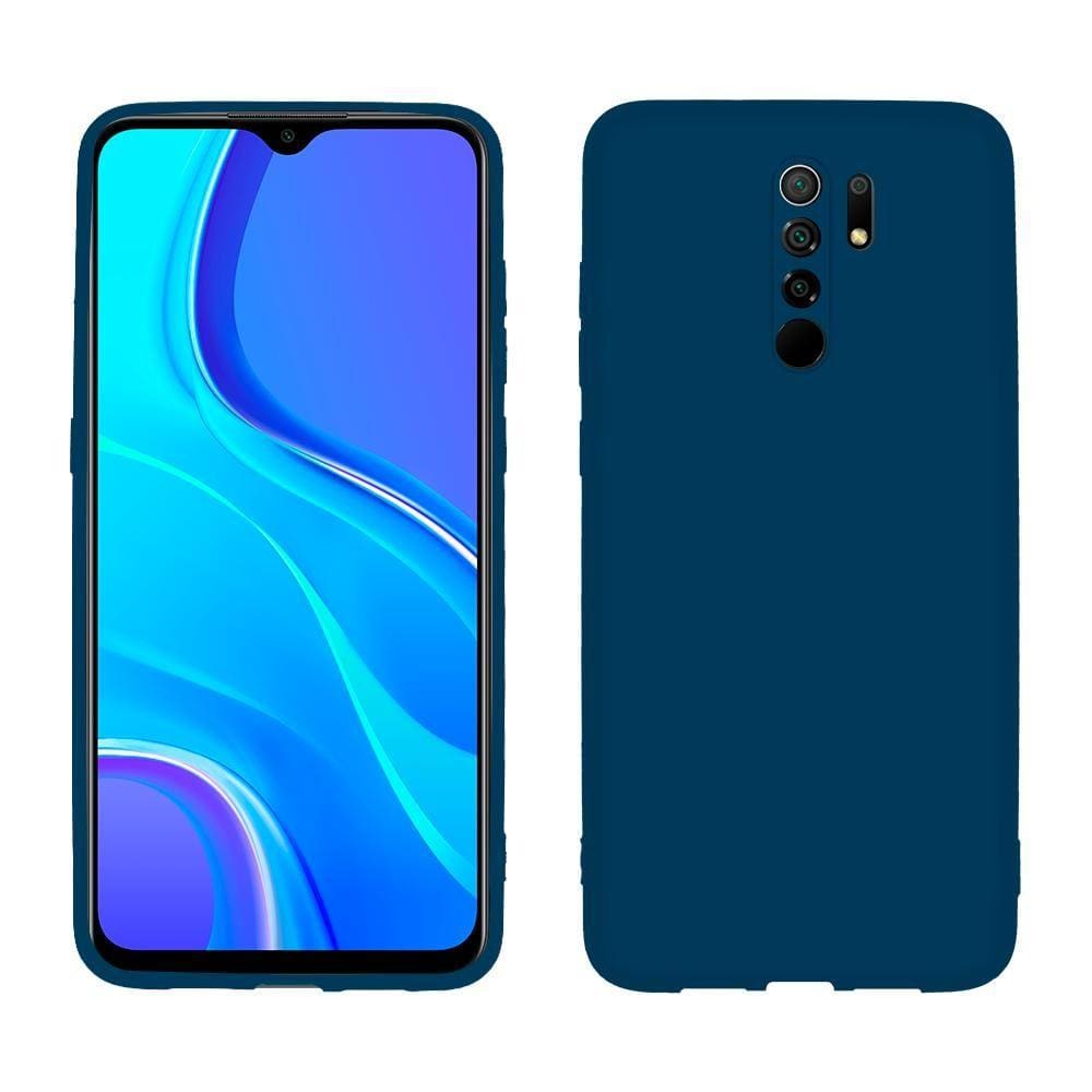 Capa protetora de silicone Smartphone Xiaomi Redmi 9, azul