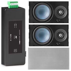 Amplificador AAT BTA-1 BT 60W RMS + 2 Caixas Gesso LRE100