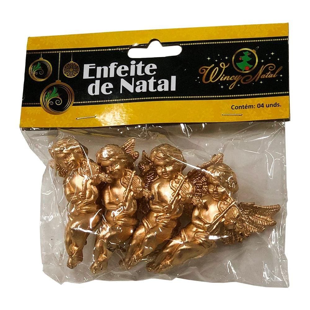 Enfeite de Anjos 4 Unidades NTA1081 - Rio de Ouro