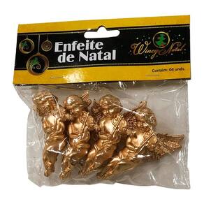 Enfeite de Anjos 4 Unidades NTA1081 - Rio de Ouro