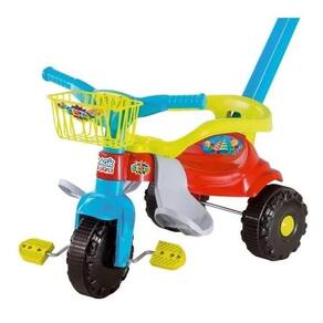 Triciclo Infantil Empurrador Motoca c/ Som E Luz Fit Trike em