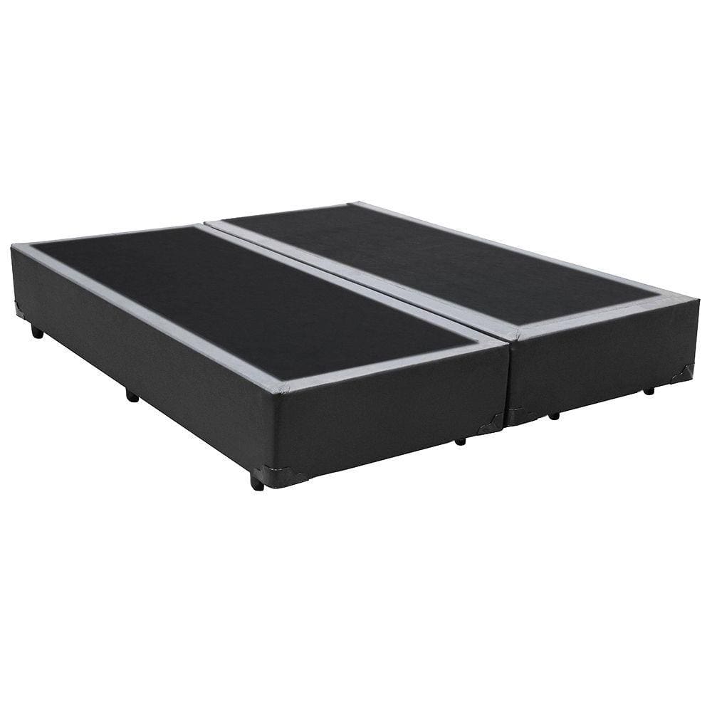 Cama Box King Bipartido NK Camas Sintético Bege 40x193x203