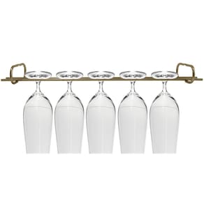 Suporte Para Pendurar Taças 42cm Organizador Porta Taças Suspenso Dourado