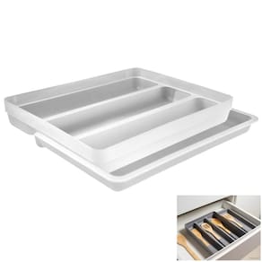 Organizador De Gaveta Extensível Porta Talheres Utensílios Cozinha Logic - OL 750 Ou