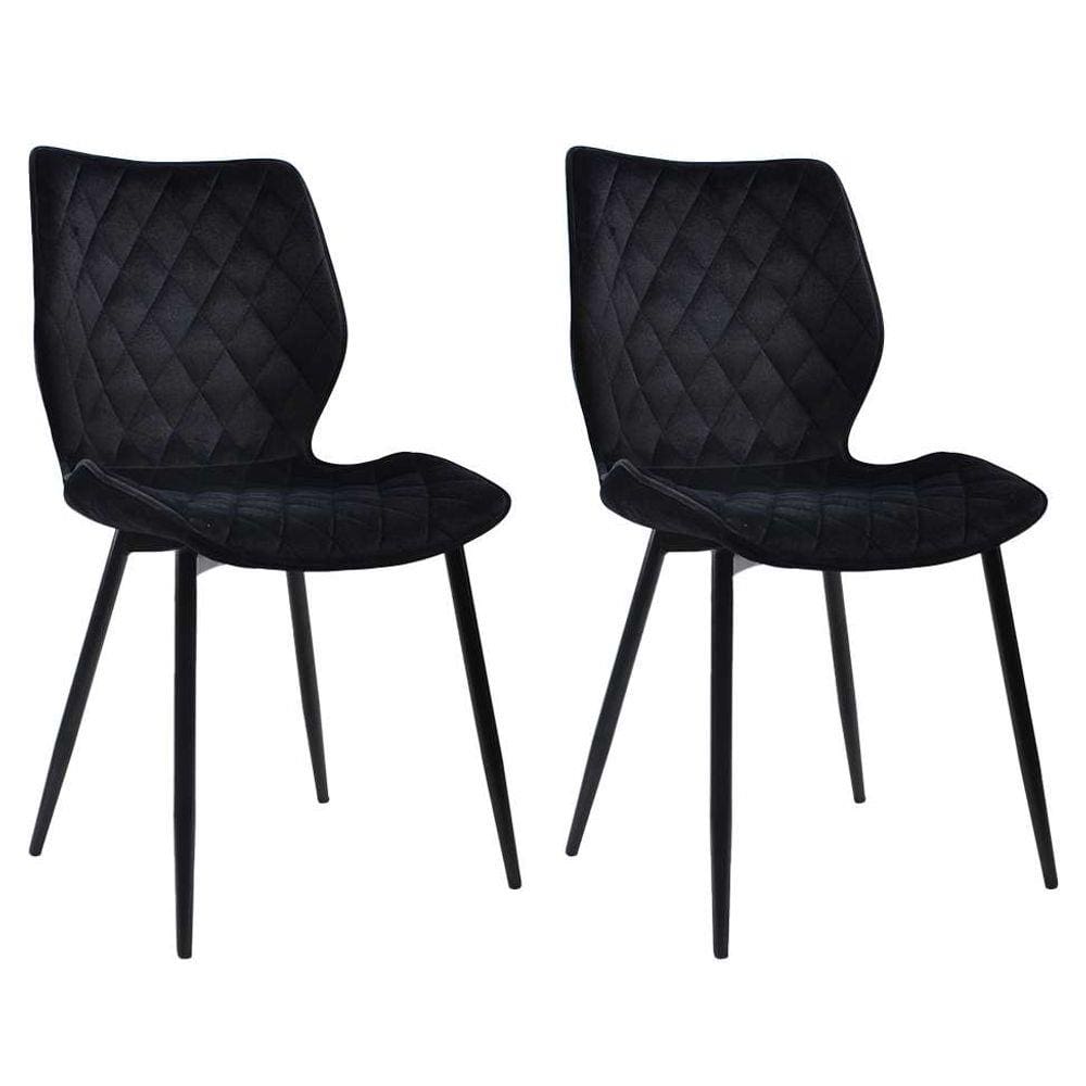 Conjunto com 2 Cadeiras Palmer Preto