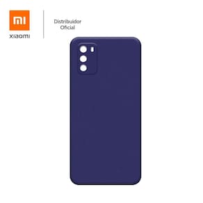 Capa protetora de silicone Smartphone Xiaomi Poco M3, azul