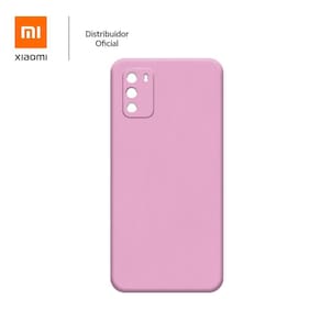 Capa protetora de silicone Smartphone Xiaomi Poco M3, rosa