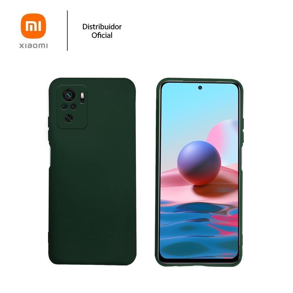 Capa protetora de silicone Smartphone Redmi Note 10 / 10S, verde 