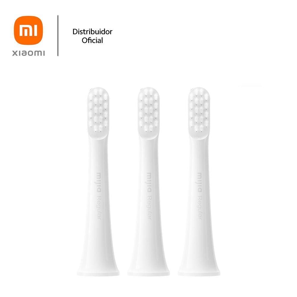 Kit com 3 unidades Refil para Escova de Dentes Elétrica Xiaomi T100, branco