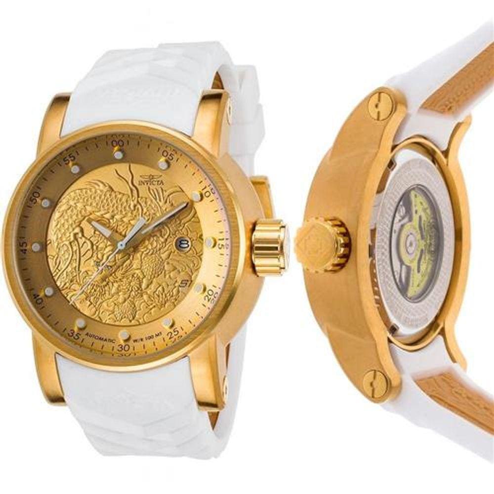 relógio invicta de ouro puro