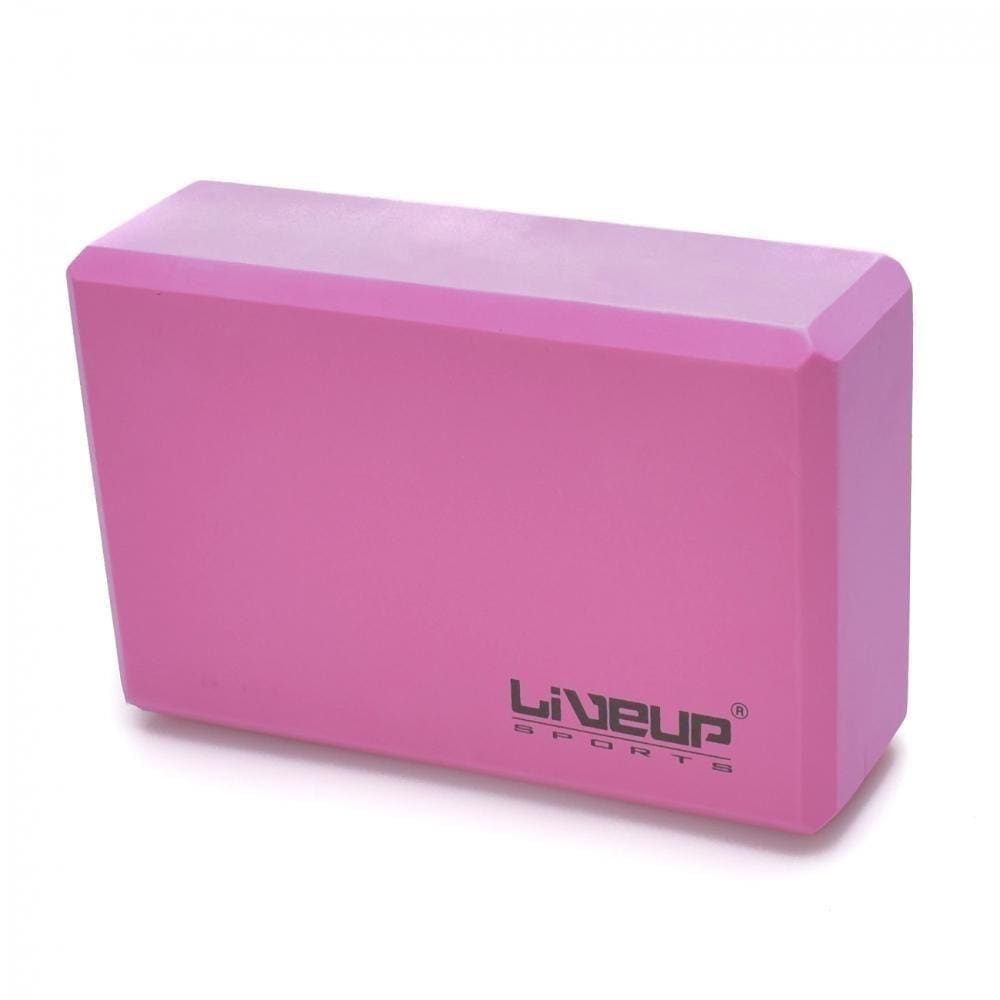 Bloco De Yoga 22,8x15,2x7,6 Live Up Rosa