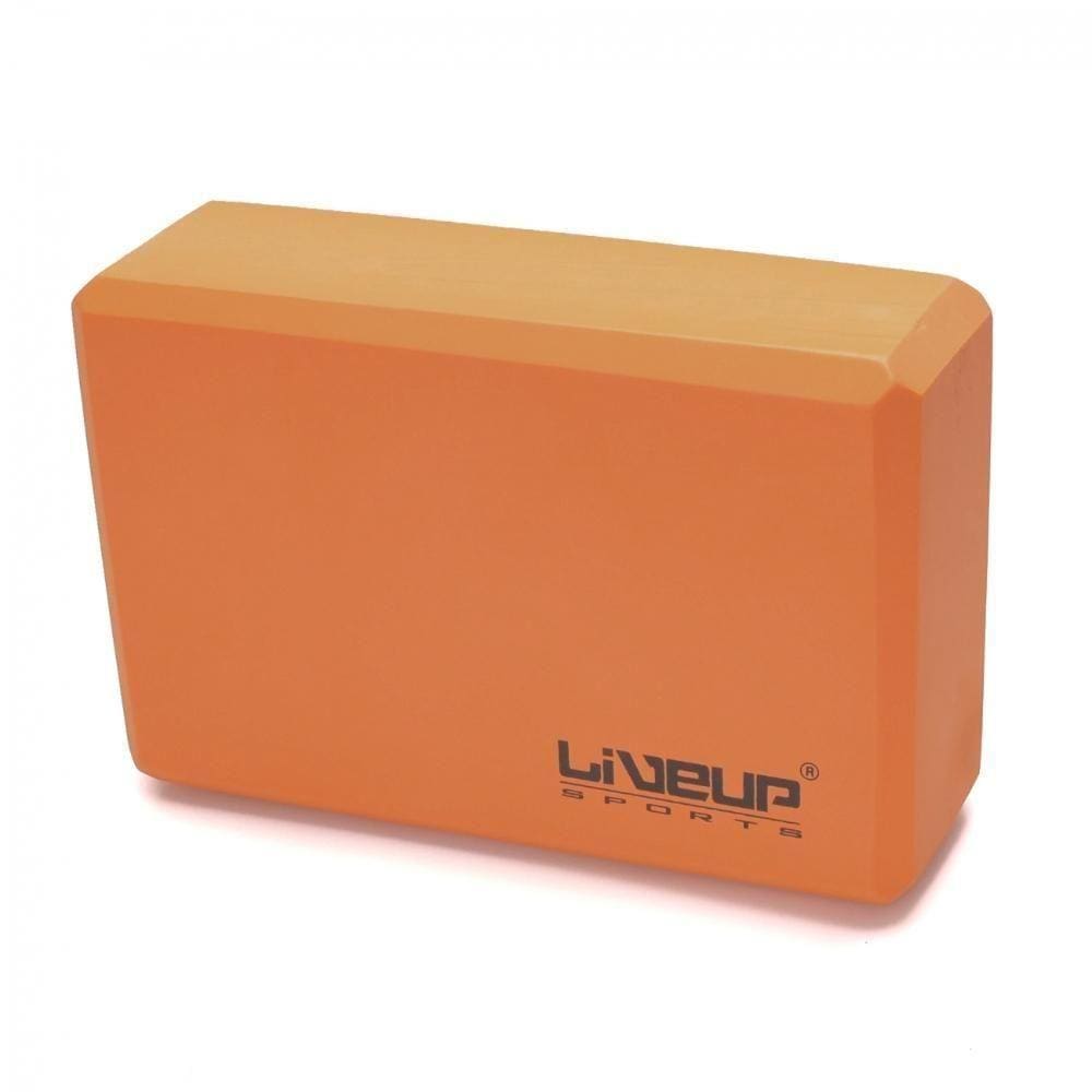 Bloco De Yoga 22,8x15,2x7,6 Live Up Laranja