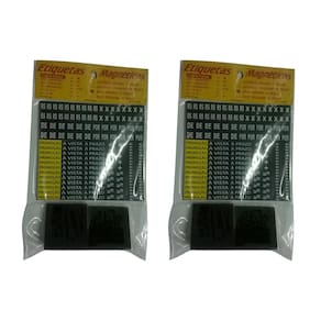 Kit Duplo De Etiquetas Magneticas Grande C Base P Vitrines