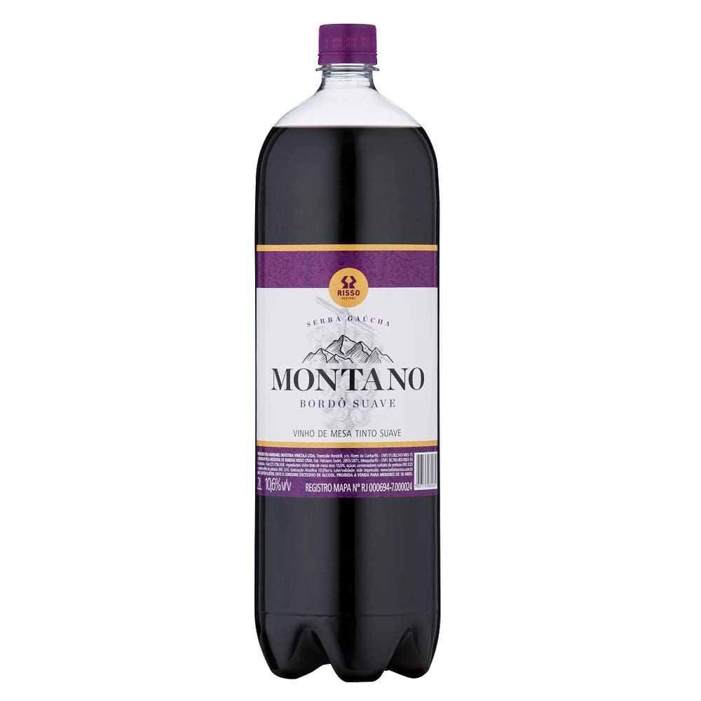 Vinho Tinto De Mesa Suave Montano