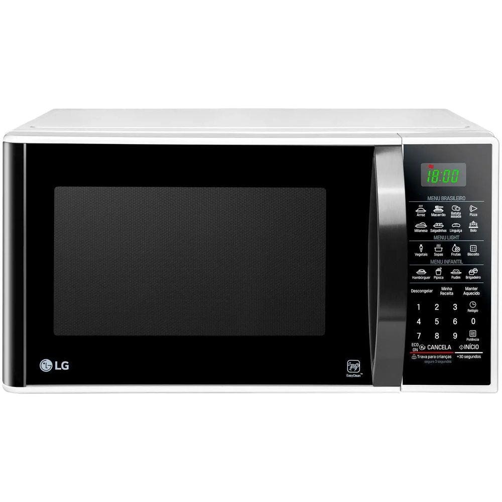 Forno de Micro-ondas LG MS3091BC com Função Eco On 30L - Branco