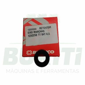 Retentor Eixo Marchas 12X22X6 Para Tratorito BTTG 6.5 BTTD 5.0 2 Marchas Branco 13200200