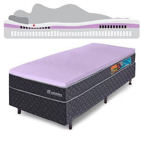 Cama Box Solteiro Colchão Molas Ensacadas Com Pillow de Tecnologia Tridimensional Ortopédica Relax BF Colchões