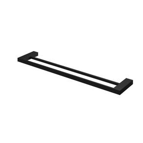 Porta Toalha Duplo Horus 450 4900 Preto Fosco Fani Metais