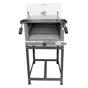 Forno de Pizza Industrial à Gás Refratário 45x60cm Inox - MR Fogões
