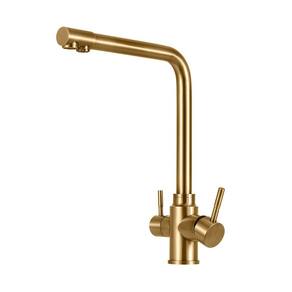 Torneira Para Cozinha Gourmet Misturador Monocomando Pojuca Pingoo.casa - Dourado