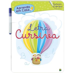 Aprenda em Casa - Escreva e Apague: Letra Cursiva