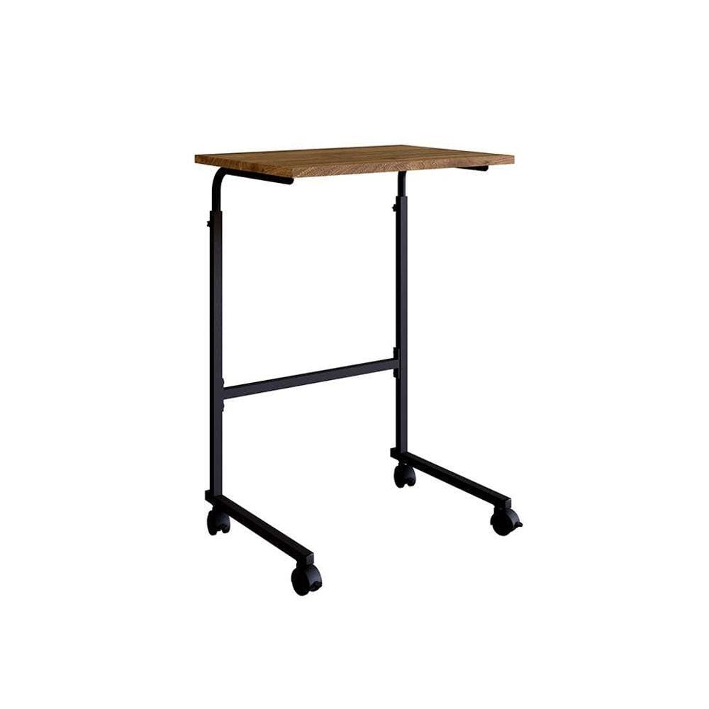 Mesa de Apoio para Notebook Regulável Steel Wood Noce Oro e Preta